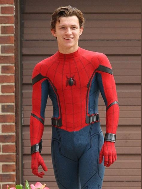 Spiderman Homecoming Tom Holland Red And Black Jacket