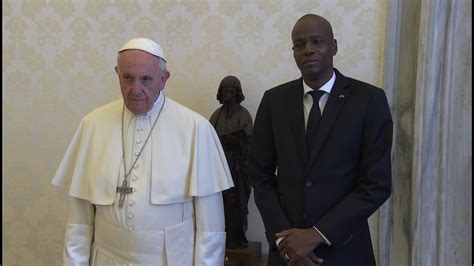 Gunmen assassinated haitian president jovenel moïse and wounded his wife in their home early wednesday, inflicting more chaos on the unstable caribbean country. Pope Francis with president of Haiti, Jovenel Moïse - YouTube