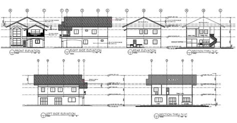 Section And Elevation Of The Duplex House Has Given In The Autocad 2d