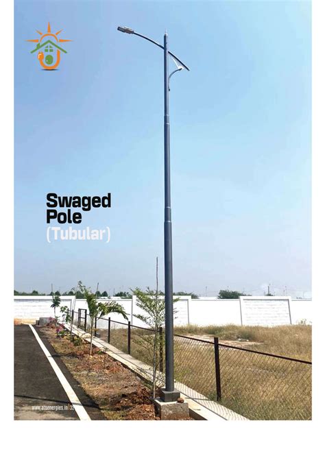 Mild Steel Dual Arm Gi Street Light Poles For Outdoor 9m At Rs 9000