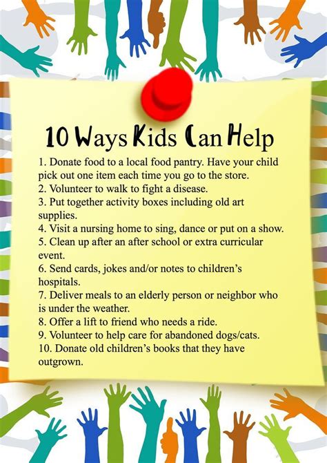 10 Simple Ways All Kids Can Help Others Coam Service Projects For