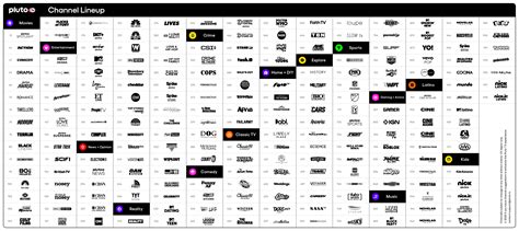 Printable Pluto Tv Channel Guide