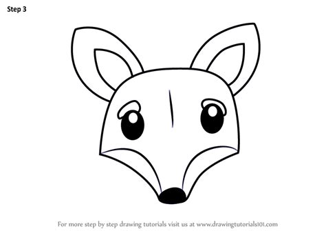 Draw this fox by following this drawing lesson. Learn How to Draw a Fox Face for Kids (Animal Faces for ...