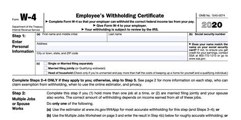 Available for pc, ios and android. W-4 Form Printable for 2020 📝 Get IRS W4 Form Sample to ...