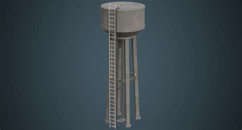Water Tank 2a 3d Asset Cgtrader