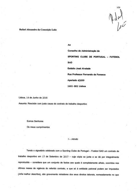 Modelo De Carta De Rescis 227 O De Contrato De Trabalho Com Justa Causa