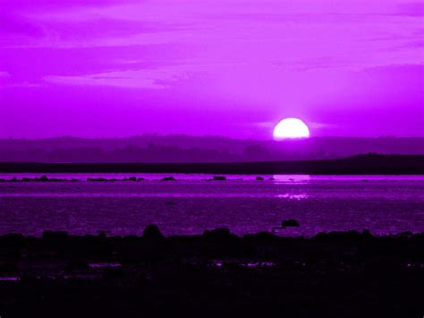 Purple Sunset Purple Sunset Dark Purple Aesthetic Sky Lake