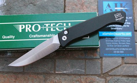 Protech Brend 2 Mini Auto Model 1221 W Satin Blade Adams