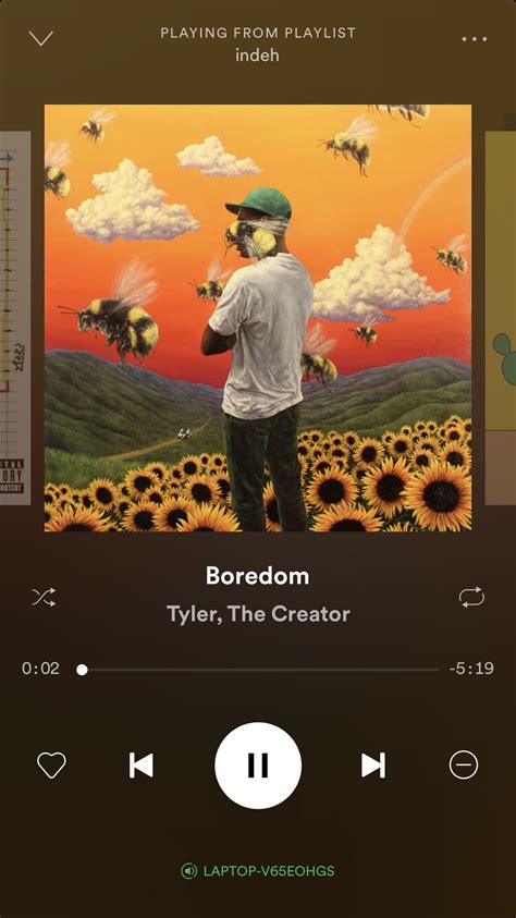 Boredom Tyler The Creator Spotify Music Spotify