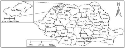 Location Of Satu Mare County On Romanian Map Download Scientific Diagram