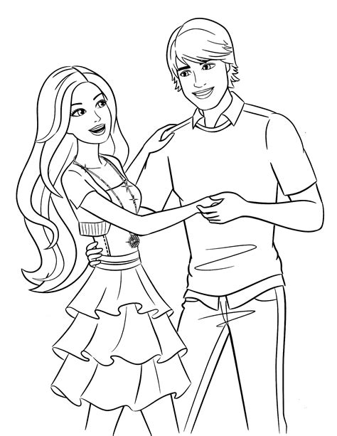 40 Barbie Coloring Pages For Kids Barbie Coloring Pages Unicorn