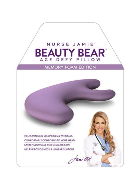 nurse jamie beauty bear™ age delay pillow memory foam edition