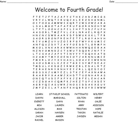 26 Fun Yet Educative 4th Grade Word Searches Kitty Baby Love
