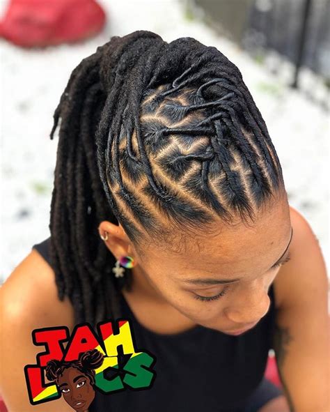 Wavy dreadlocks are a simple way to change up your style, with a playful and romantic result. Jah Locs, LLC. 🇯🇲 on Instagram: "Who loves Pony tails ...