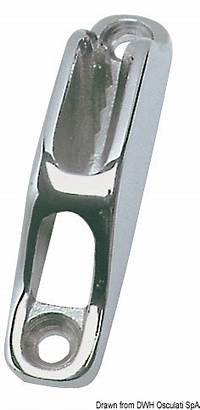 Stainless steel cleat 82 x 66 x 18 mm - Osculati: 56.304.06