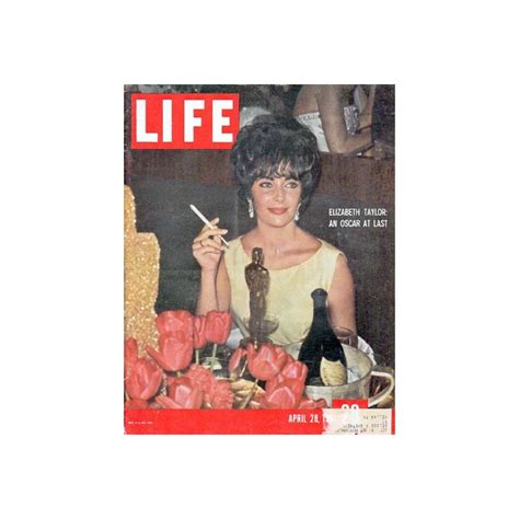 1961 Life Magazine Vintage Cover Page Elizabeth Taylor
