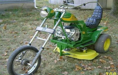 The Motorcycle Mower The Most Ridiculous Custom Lawn Mowers Complex