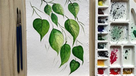 Simple Leaf Painting Tutorial