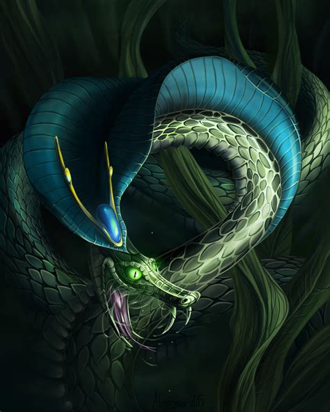 Evil Snake Snake Art Creature Concept Art Snake