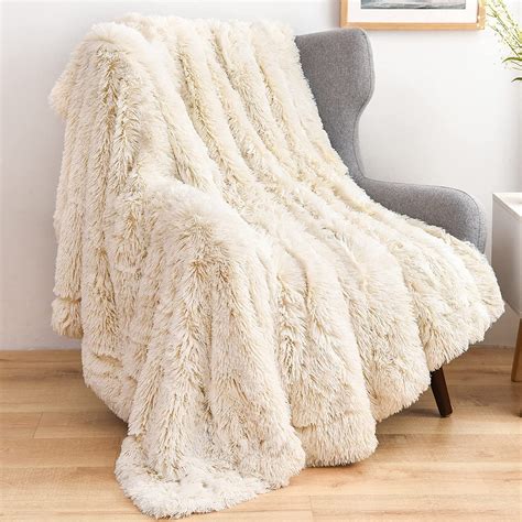 Gonaap Faux Fur Throw Blanket Super Soft Cozy Plush Fuzzy