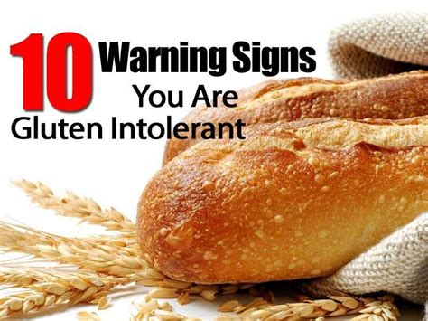 10 Warnings Signs You Are Gluten Intolerant Gluten Intolerance
