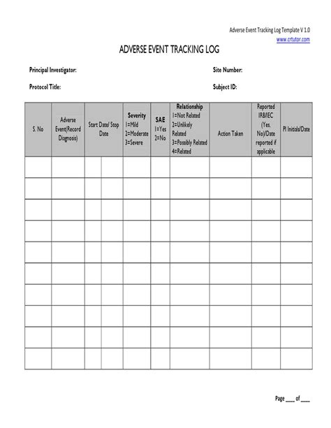 Download them for free in ai or eps format. Adverse Event Tracking Log Template by Pharma Student - Issuu