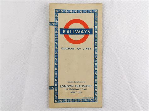 1951 London Underground Pocket Map Hc Beck Iconic Antiques Cool
