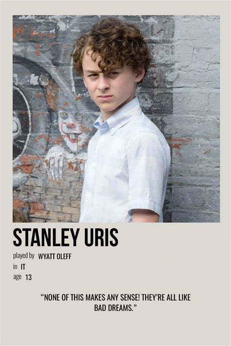 Stanley Uris In 2021 Film Posters Minimalist Movie Poster Wall Club