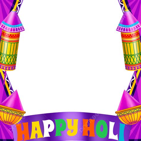 Holi Festival Png Transparent Fun Border Frames And Holi Festival Logo