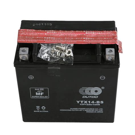 Tdpro Agm Ytx14 Bs Battery For Motorcycle Honda Trx 500 420 450 350