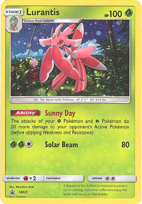 You can submit all of the items you would like to sell on the website. Pokemon Card Promo #SM25 - LURANTIS (holo-foil promo ...