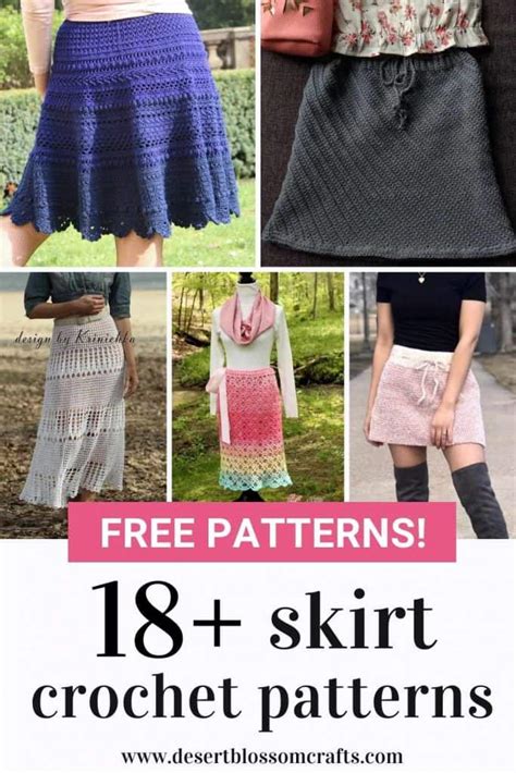 18 Beautiful Crochet Skirt Patterns