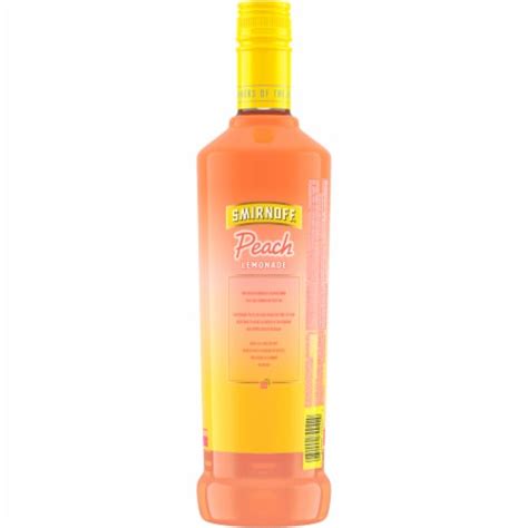 Smirnoff Peach Lemonade Vodka Infused With Natural Flavors 750 Ml
