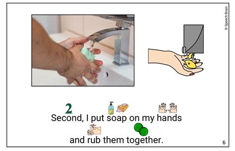 Free Wash Hands Social Story Comprehension Questions Sequencing Visuals