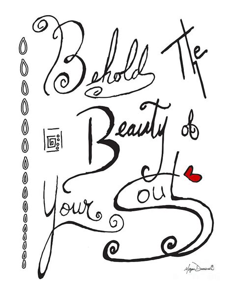 Typography Black And White Word Art Unique And Whimsical Drawing By