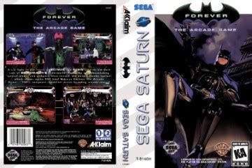 Batman Forever The Arcade Game Saturn The Cover Project