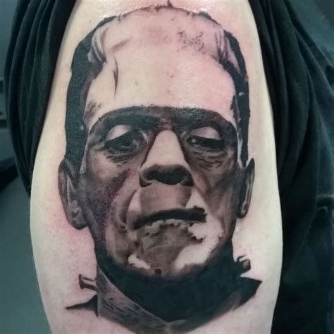 Https://techalive.net/tattoo/black And White Frankenstein Tattoo Designs