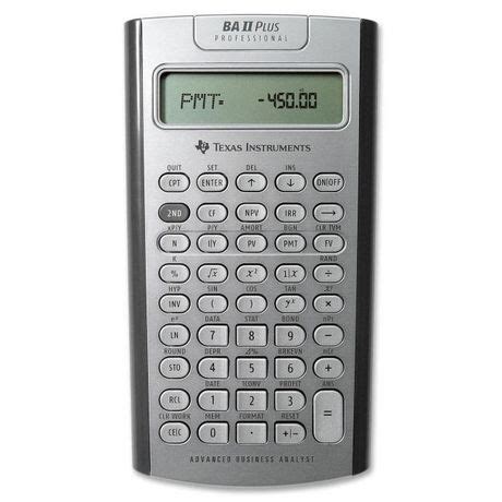 15 results for texas instruments ba ii plus professional. Texas Instruments Baii PLUS™ Professional Calculator ...