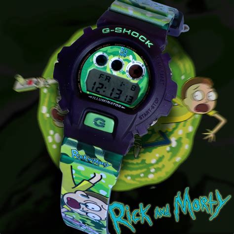 Rick And Morty Special Set Custom Design G Shock Matte Watch Custom
