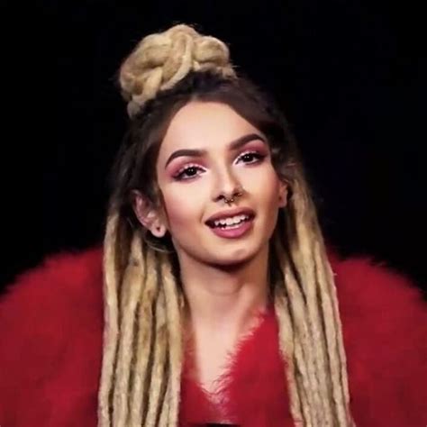 Zhavia Ward In Red Fluffy Coat On The Four Dread Hairstyles Hair