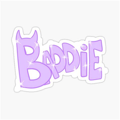 Baddie Purple Sticker For Sale By Gross Girl99 Redbubble