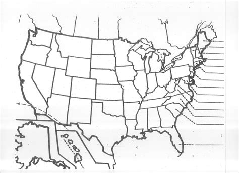 Quiz Printable Blank Map Of The United States