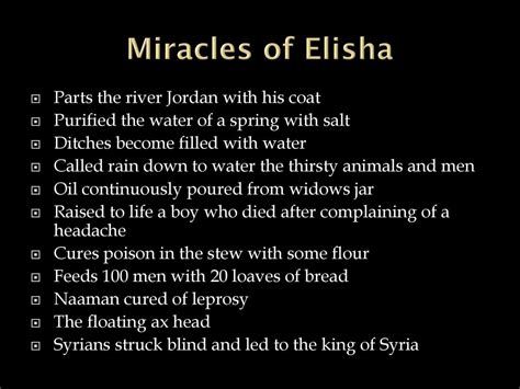 Elishas Greatest Miracle Ppt Download