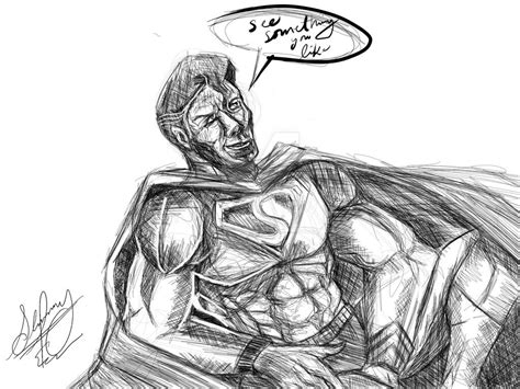 superman stole my girl trying a new style by shelvshotpencil on deviantart