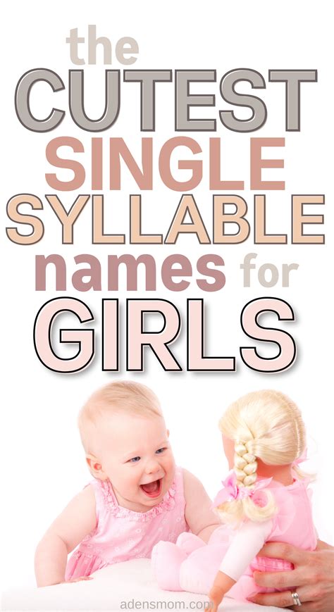 70 One Syllable Girl Names That Are Actually Cool 2023 Artofit