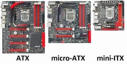 Motherboards ATX vs Micro ATX vs Mini ITX Cuál Elegir