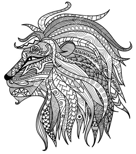 Get This Lion Coloring Pages For Adults Printable 31622