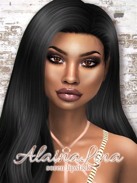 Alaina Lina The Sims 4 Skin Sims 4 Mac Queen Makeup