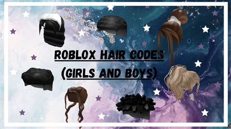 Rhs2 Boys And Girl Hair Codes Roblox Pt1 Youtube