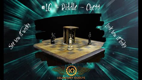 LQ Riddle Chess Board For Escape Room See How It Works Hotel